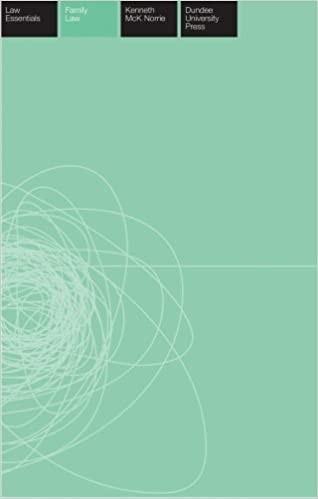 Family Law (Law Essentials) (Scots Law Essentials)