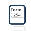 Form D254: Request for a Default Costs Certificate
